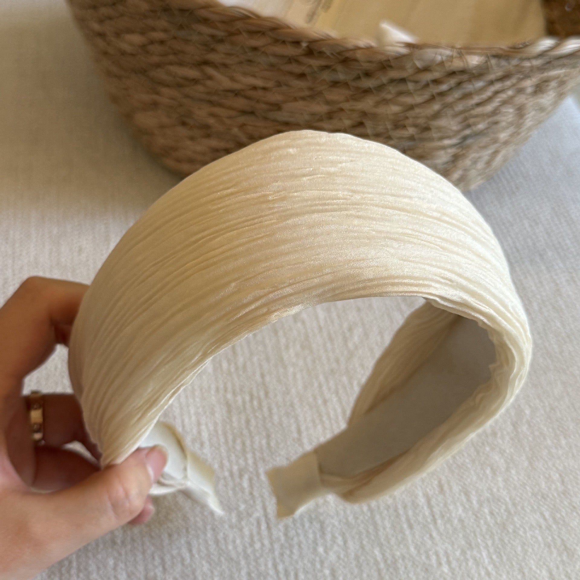 Solid Crinkle Headband