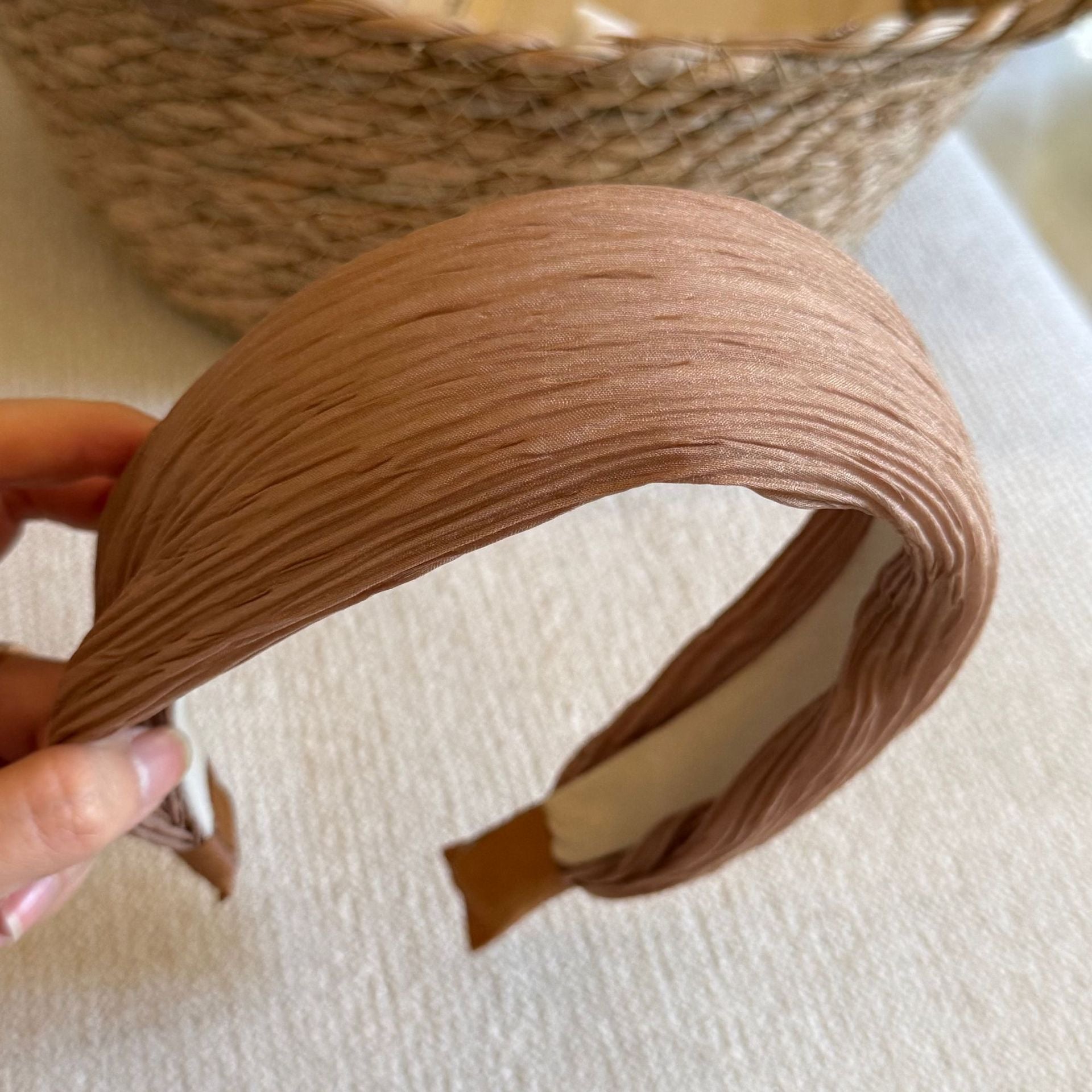 Solid Crinkle Headband