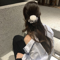 Rose Navy Style Scrunchie