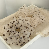 Sheer Polka Dots Scrunchie
