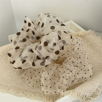Sheer Polka Dots Scrunchie