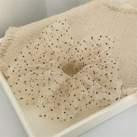 Sheer Polka Dots Scrunchie
