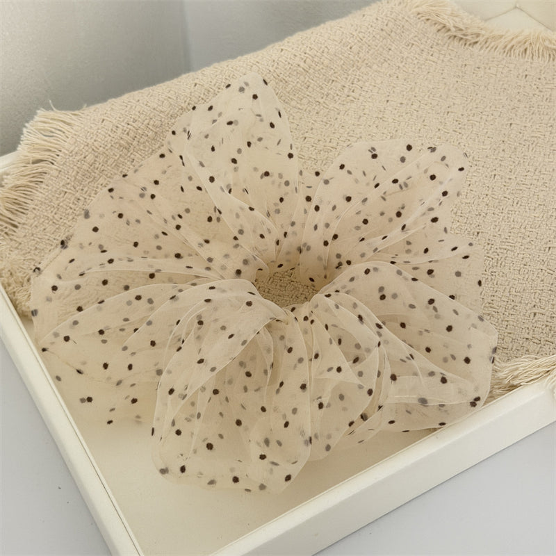 Sheer Polka Dots Scrunchie