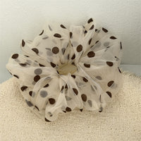 Sheer Polka Dots Scrunchie