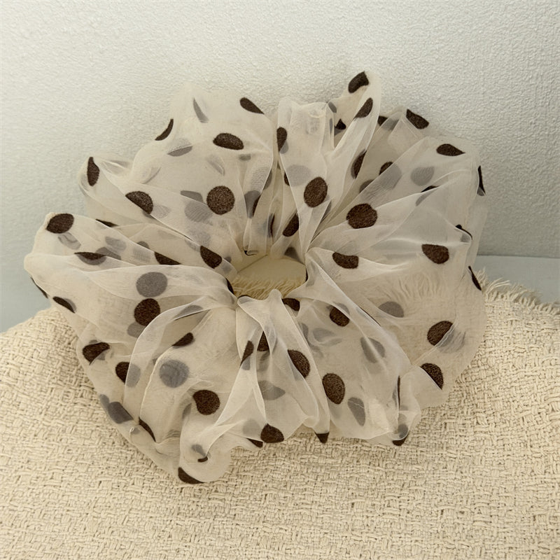 Sheer Polka Dots Scrunchie