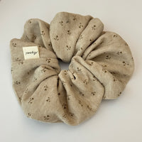 Small Floral Knit Scrunchie