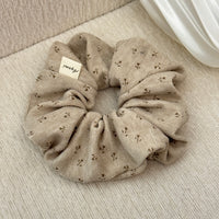 Small Floral Knit Scrunchie