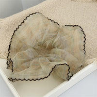 Sheer Plaid Scrunchie
