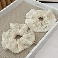 Cotton Embroidery Scrunchie