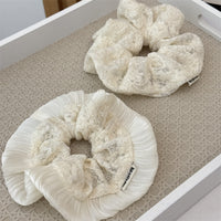 Cotton Embroidery Scrunchie
