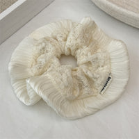 Cotton Embroidery Scrunchie