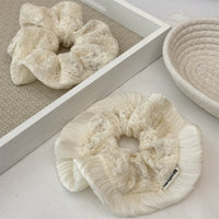 Cotton Embroidery Scrunchie