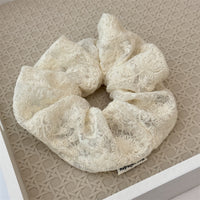 Cotton Embroidery Scrunchie