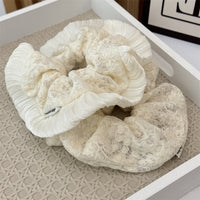Cotton Embroidery Scrunchie