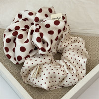 Red Polka Dots Scrunchie