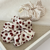 Red Polka Dots Scrunchie