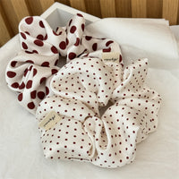 Red Polka Dots Scrunchie