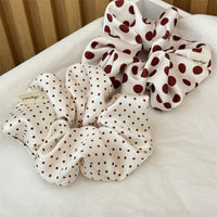 Red Polka Dots Scrunchie