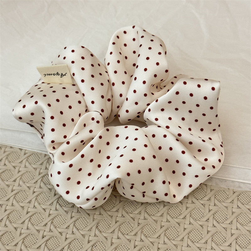 Red Polka Dots Scrunchie