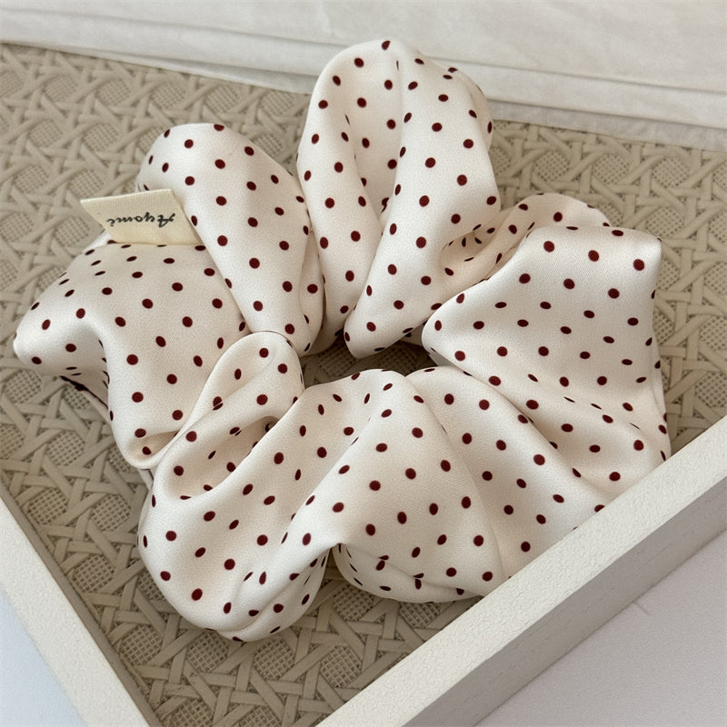 Red Polka Dots Scrunchie