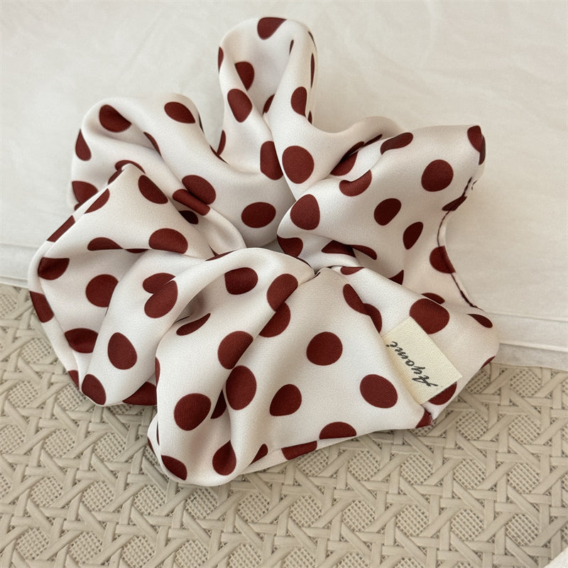 Red Polka Dots Scrunchie