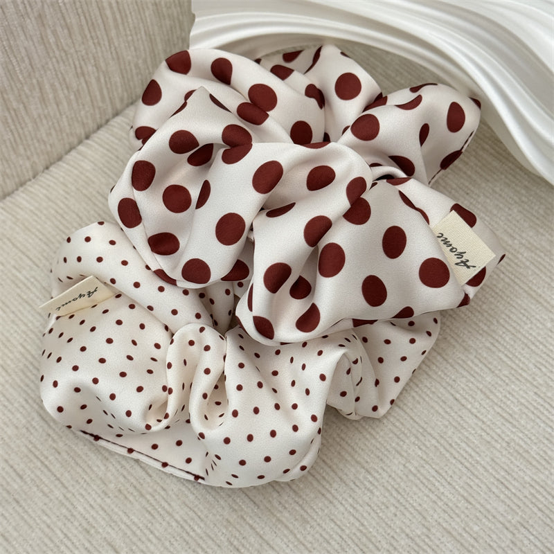 Red Polka Dots Scrunchie