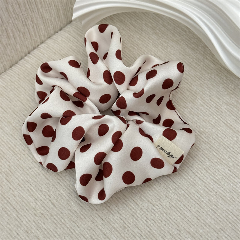 Red Polka Dots Scrunchie