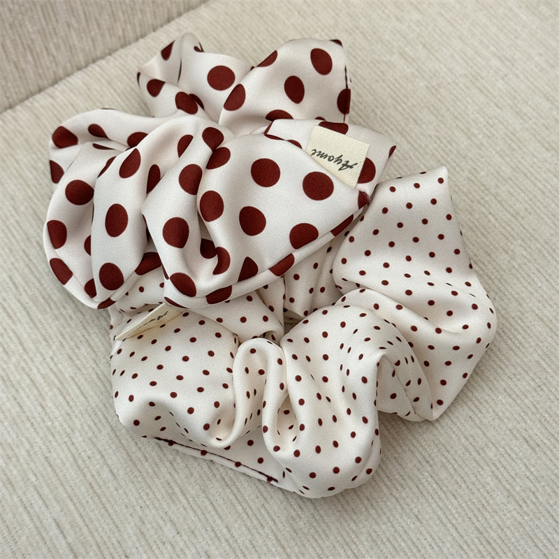 Red Polka Dots Scrunchie