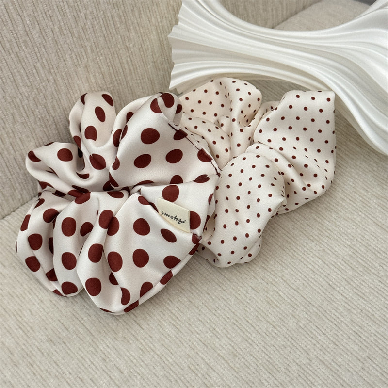 Red Polka Dots Scrunchie