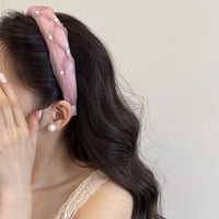 Pearl & Rhinestone Tulle Headband