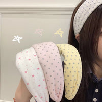 Star Polka Dots Wide Headband