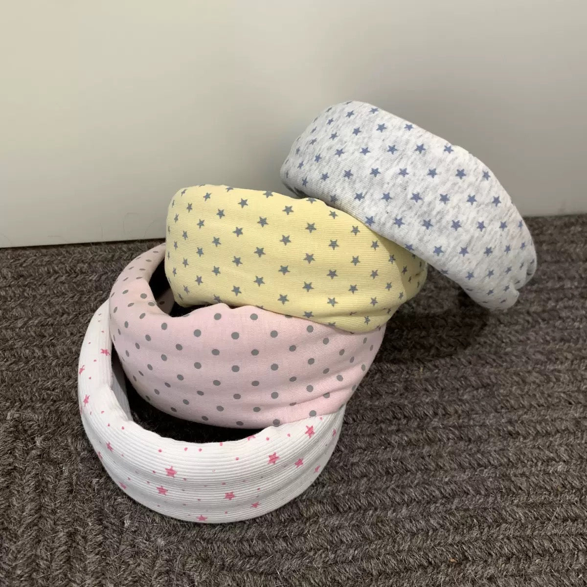 Star Polka Dots Wide Headband