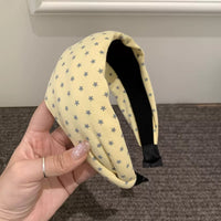 Star Polka Dots Wide Headband