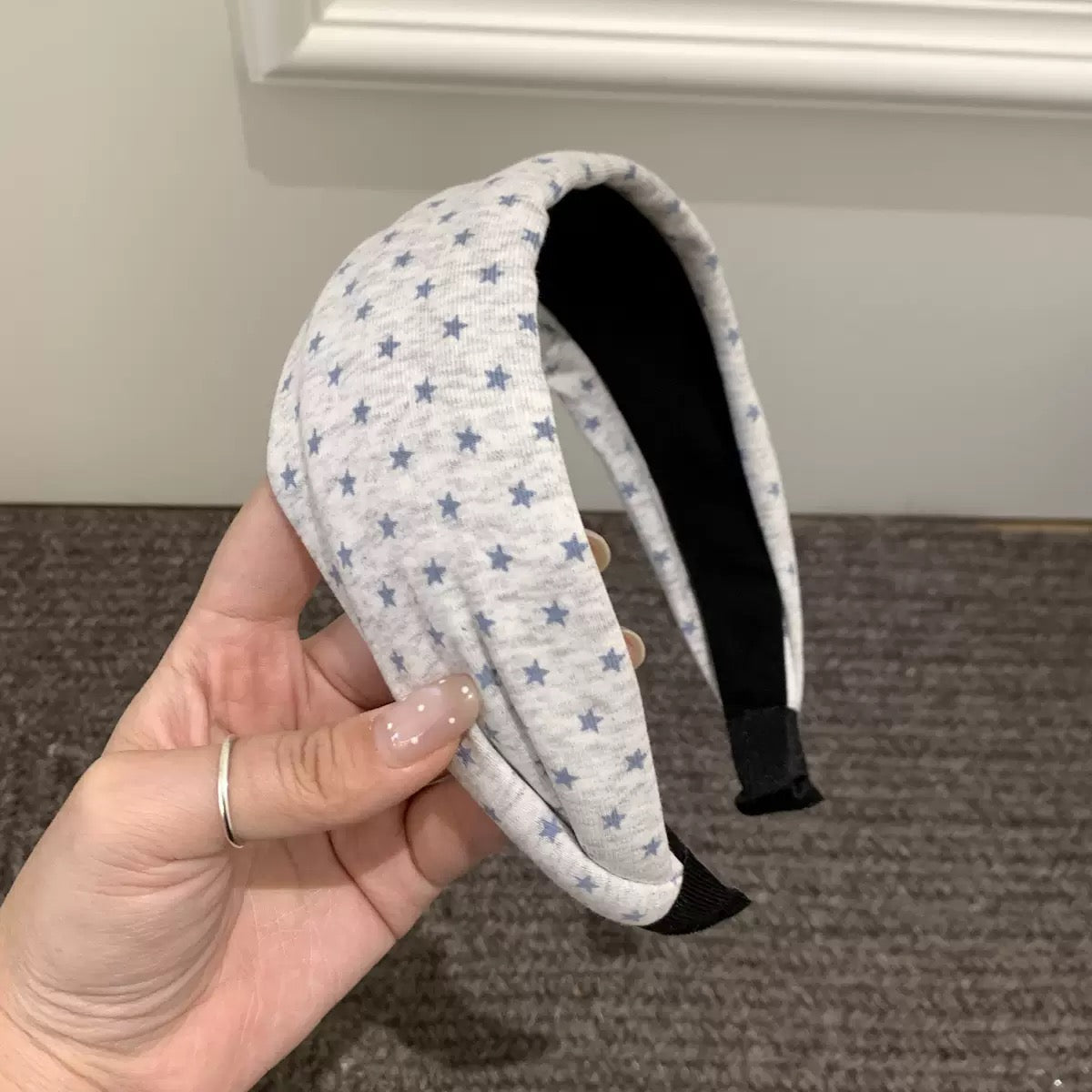 Star Polka Dots Wide Headband
