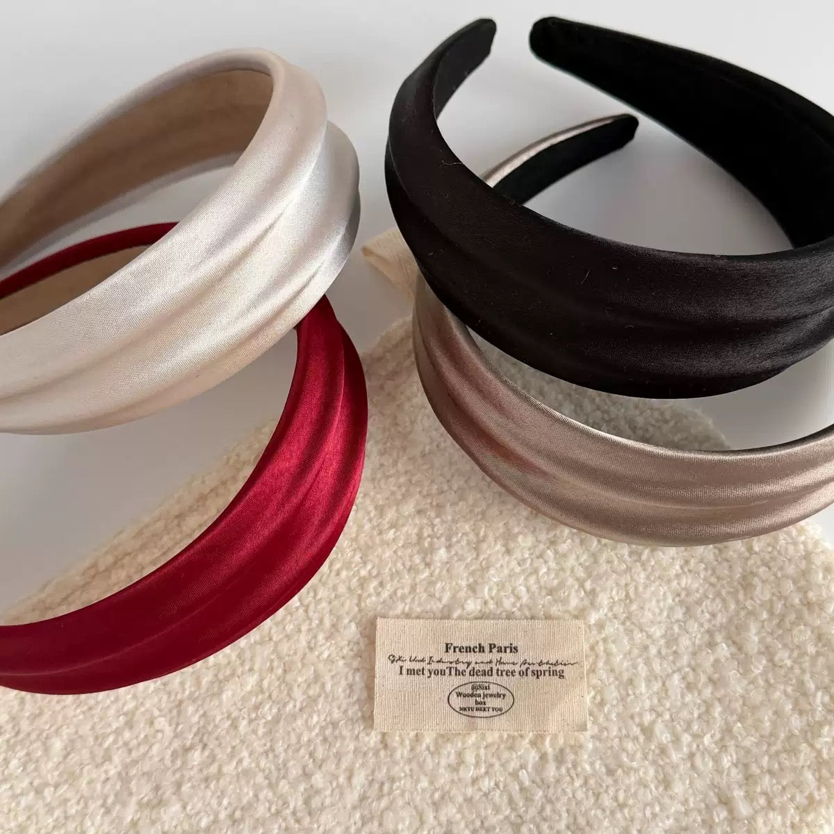 Silky Satin Wide Headband