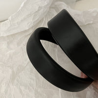 Black PU Leather Headband
