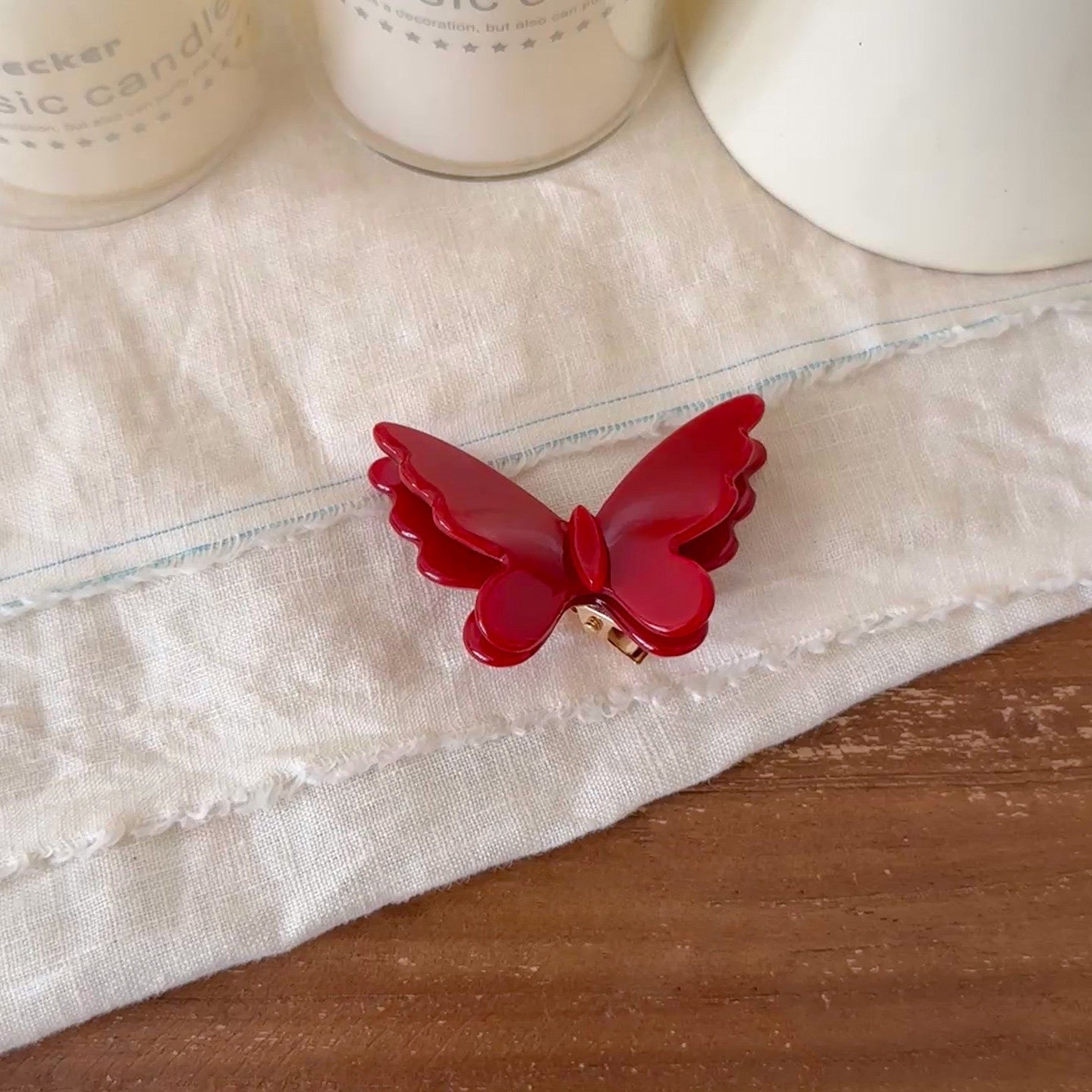 Butterfly Acetate Alligator Clip