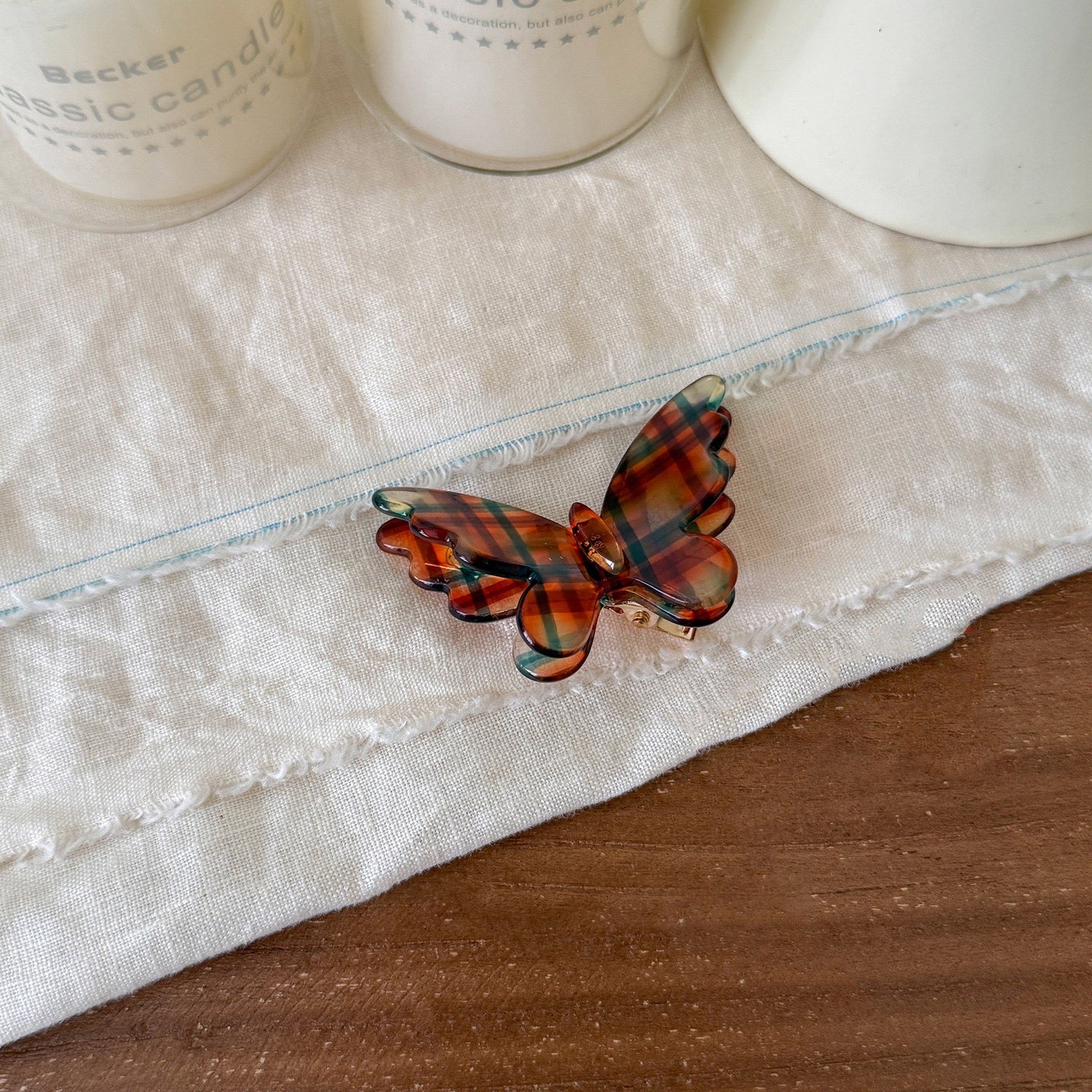 Butterfly Acetate Alligator Clip