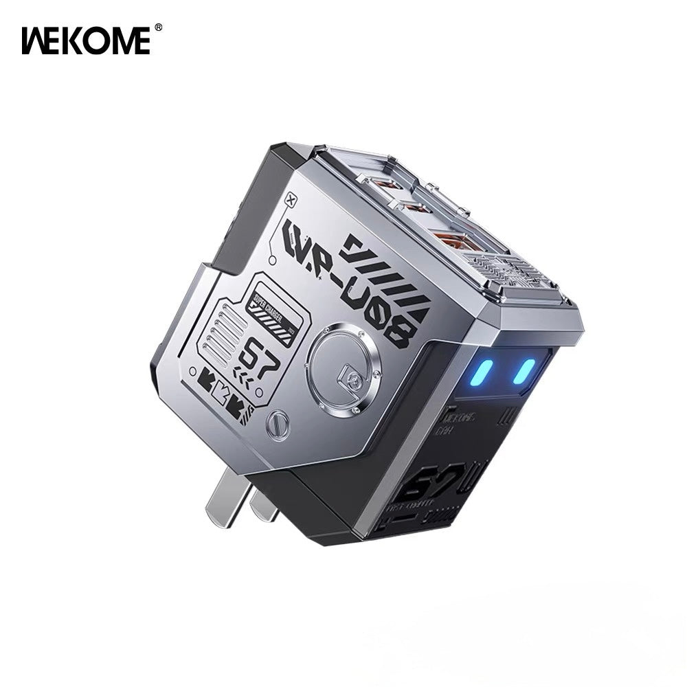WEKOME WP-U08 Navigator Series 67W USB-A+C+C GaN Charger