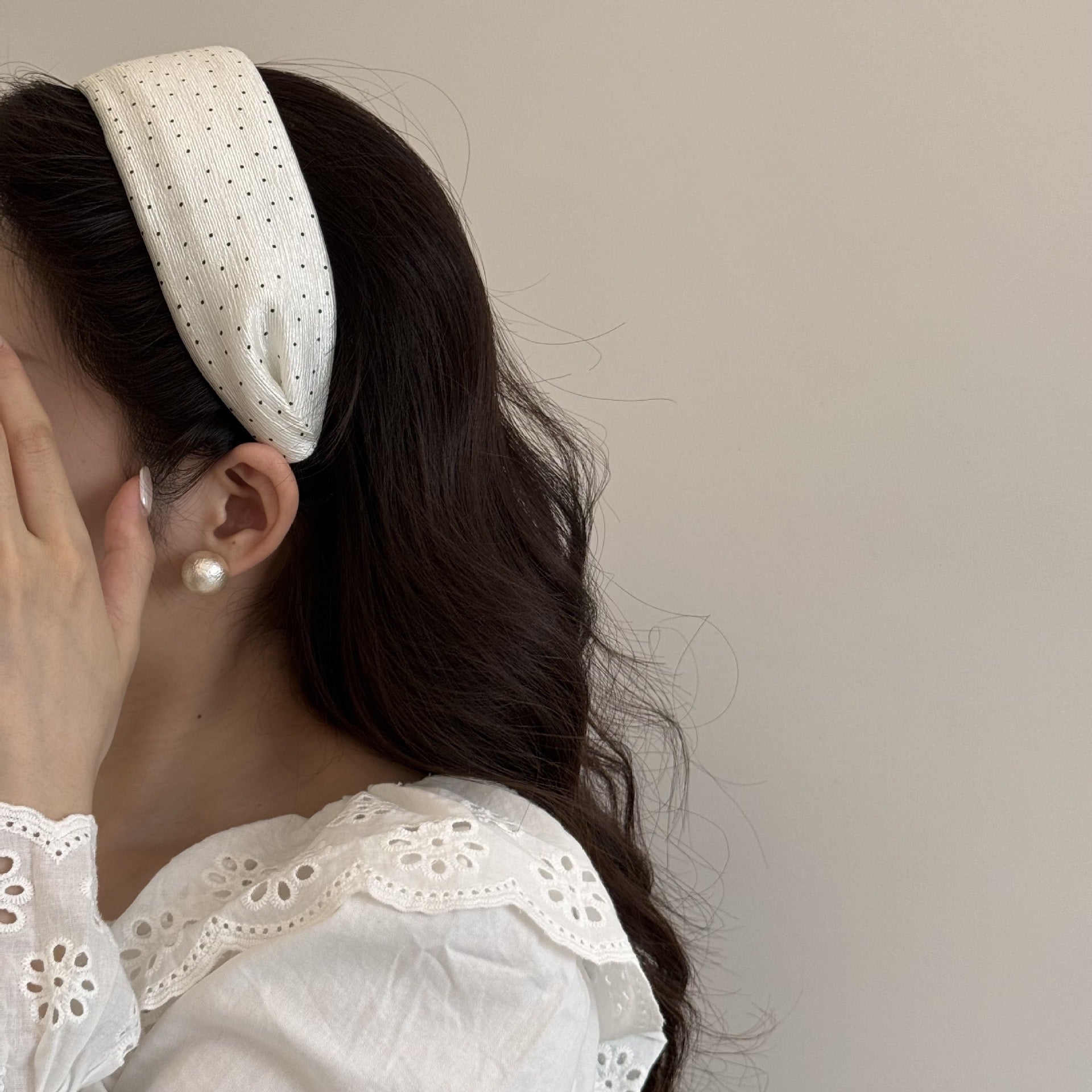 Crinkle Polka Dots Headband