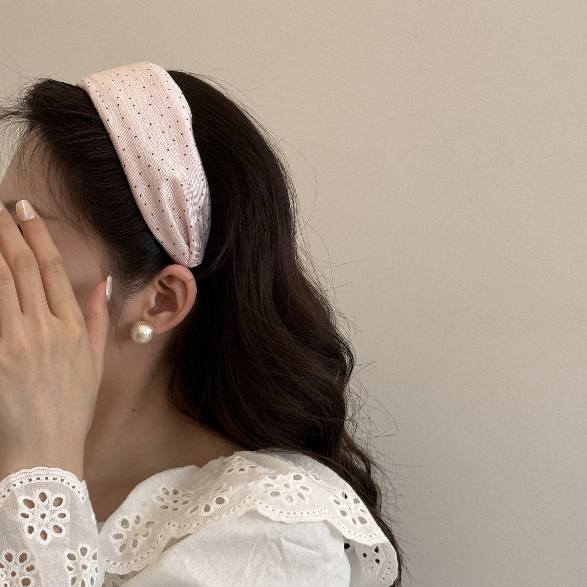 Crinkle Polka Dots Headband