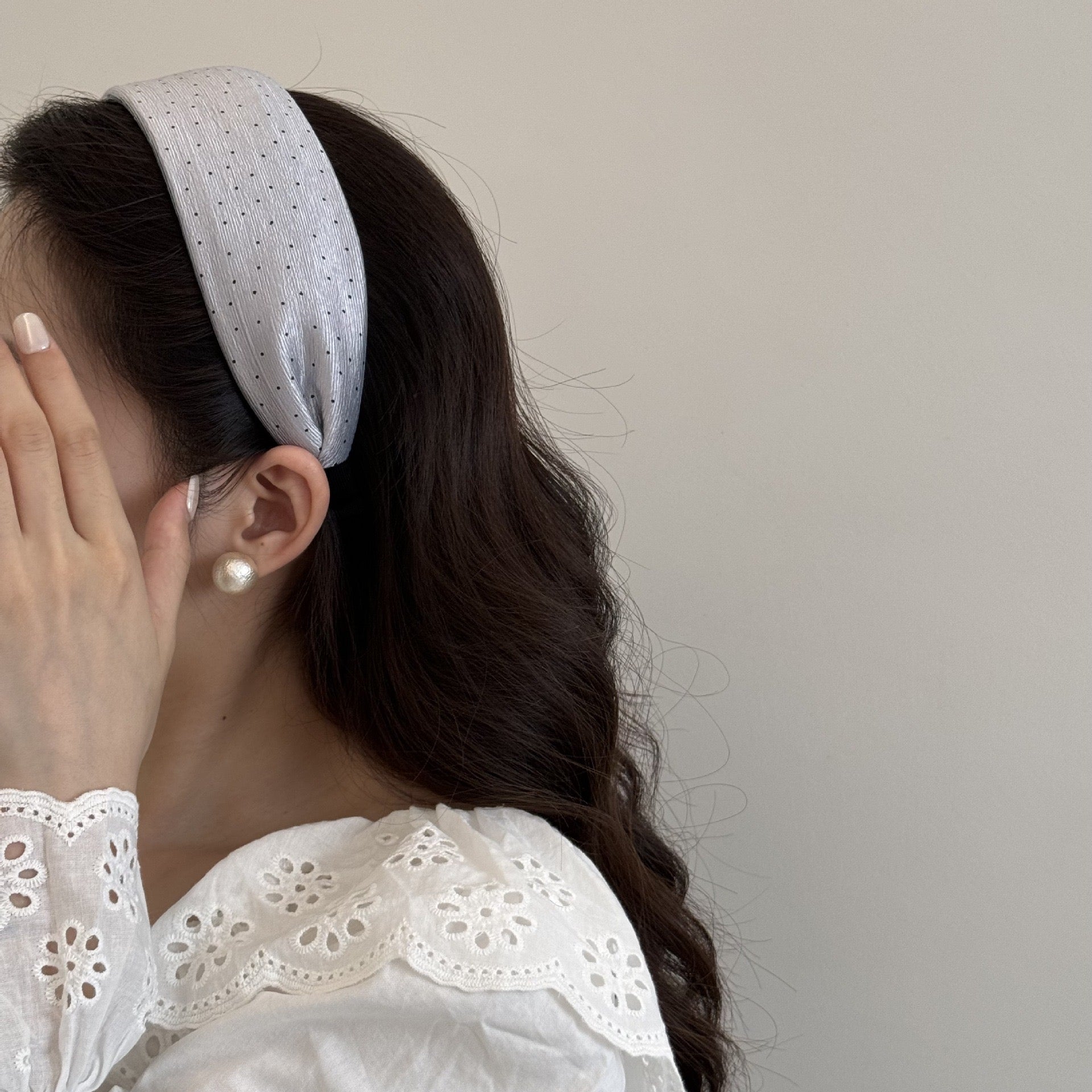 Crinkle Polka Dots Headband