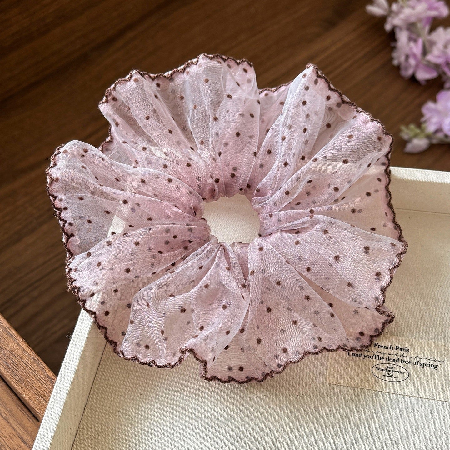 Lilac Sheer Scrunchie