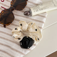 Organza Rose Scrunchie