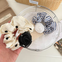 Organza Rose Scrunchie