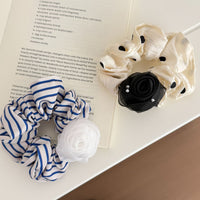 Organza Rose Scrunchie