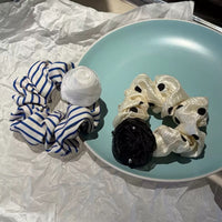 Organza Rose Scrunchie