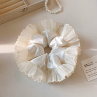 Purfle Sheer Satin Scrunchie