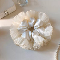 Purfle Sheer Satin Scrunchie