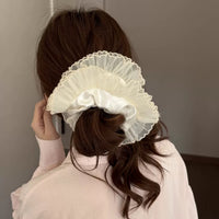Purfle Sheer Satin Scrunchie
